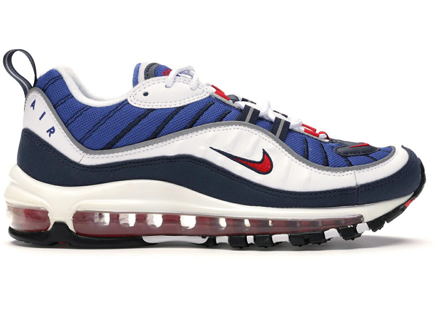 ナイキ マックス 白色 ホワイト 赤 レッド エアマックス WOMEN スニーカー レディース NIKE AIR MAX 98 GUNDAM (2018) (WOMEN) / WHITE UNIVERSITY RED OBSIDIAN