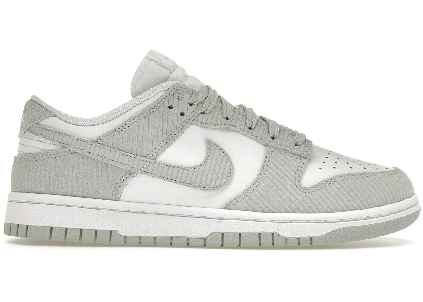 ナイキ ダンク 銀色 シルバー コーデュロイ 白色 ホワイト ダンクロー WOMEN スニーカー レディース NIKE DUNK LOW LIGHT SILVER CORDUROY (WOMEN) / WHITE LIGHT SILVER