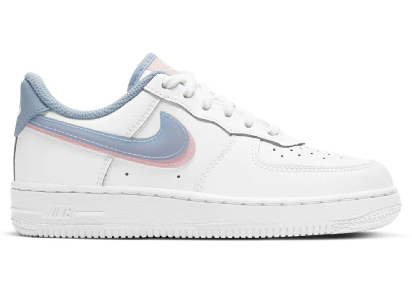ナイキ スウッシュ スウォッシュ 白色 ホワイト エアフォース ジュニア キッズ NIKE AIR FORCE 1 LV8 DOUBLE SWOOSH (PS) / WHITE ARCTIC PUNCH LIGHT ARMORY ベビー マタニティ スニーカー