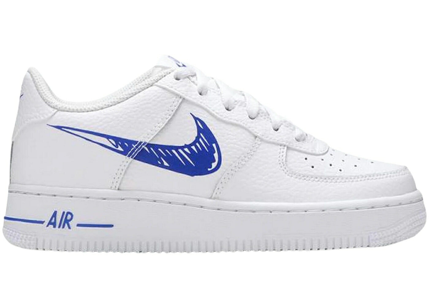 ナイキ 白いこと 白いこと 取り組み 空軍 取り組みロイヤル 青 青色 お坊っちゃん キッズ NIKE AIR FORCE 1 LOW SKETCH WHITE ROYAL (GS) / WHITE GAME ROYAL WHITE もの言う花 マタニティ スニーカー