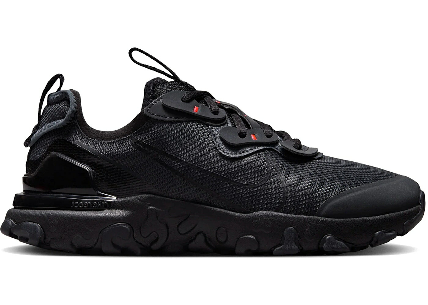 ナイキ リアクト 黒いこと 黒いこと クリムゾン 御坊っちゃん キッズ NIKE REACT VISION BLACK BRIGHT CRIMSON (GS) / ANTHRACITE BRIGHT CRIMSON BLACK もの言う花 マタニティ スニーカー