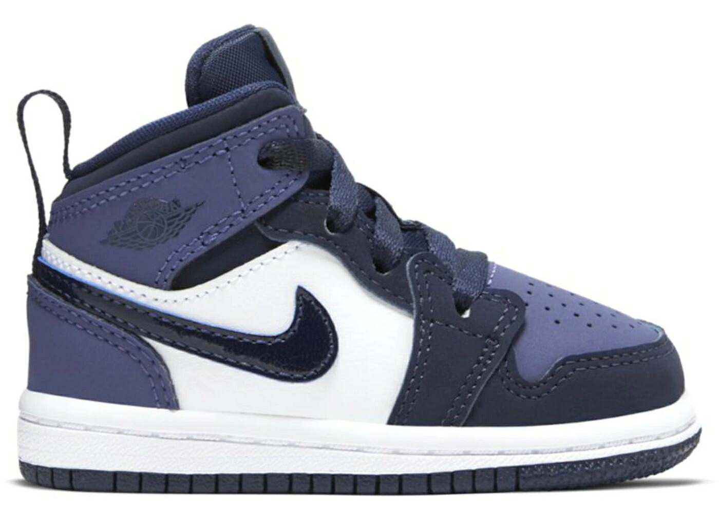 ナイキ ジョーダン ミッド 紫 パープル 白いこと 白いこと 御坊っちゃん キッズ JORDAN 1 MID OBSIDIAN SANDED PURPLE (TD) / OBSIDIAN SANDED PURPLE WHITE
