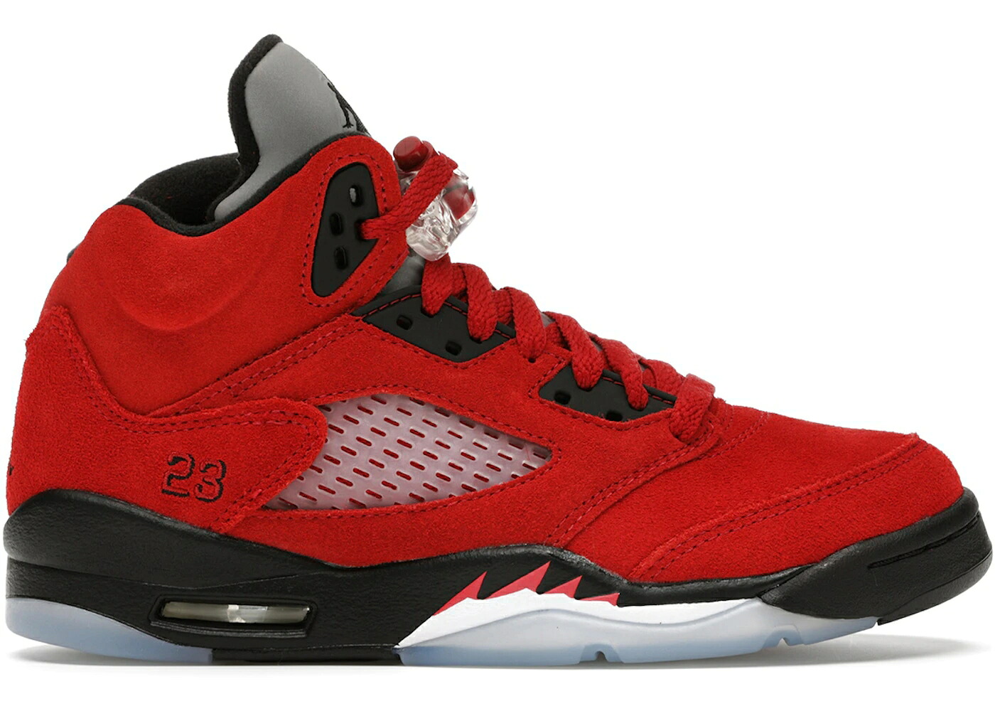 ナイキ ジョーダン 赤 レッド 黒色 ブラック 白色 ホワイト ジュニア キッズ JORDAN 5 RETRO RAGING BULL RED (2021) (GS) / VARSITY RED BLACK WHITE ベビー マタニティ スニーカー｜スニケス