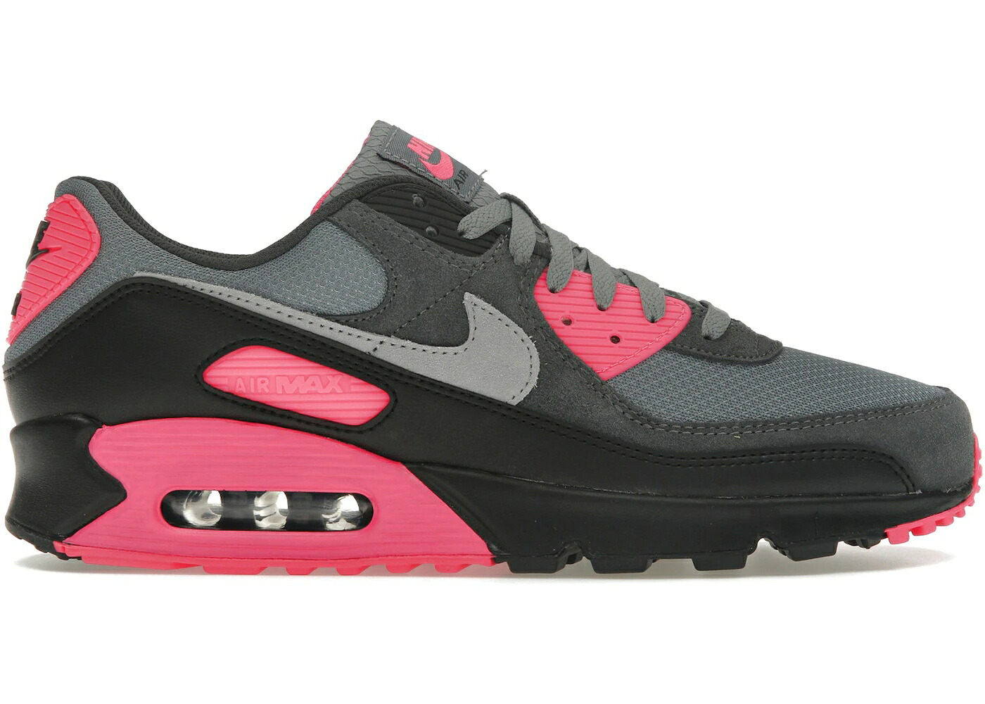 ナイキ マックス 薄墨色 薄墨色 サクラ色 冷やりとした エア湖マックス スニーカー メンズ NIKE AIR MAX 90 WOLF GREY HYPER PINK / COOL GREY WOLF GREY HYPER PINK