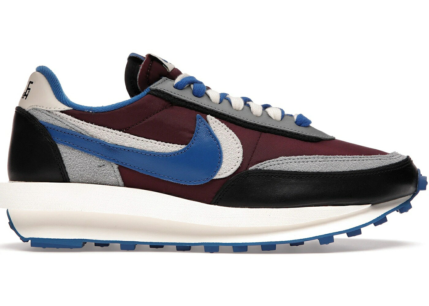 ナイキ ワーヘル アンダー押しかぶせる ナイト爵 マルーン 野球クラブ 象牙色 スニーカー メンズ NIKE LD WAFFLE SACAI UNDERCOVER NIGHT MAROON TEAM ROYAL / NIGHT MAROON PALE IVORY GROUND