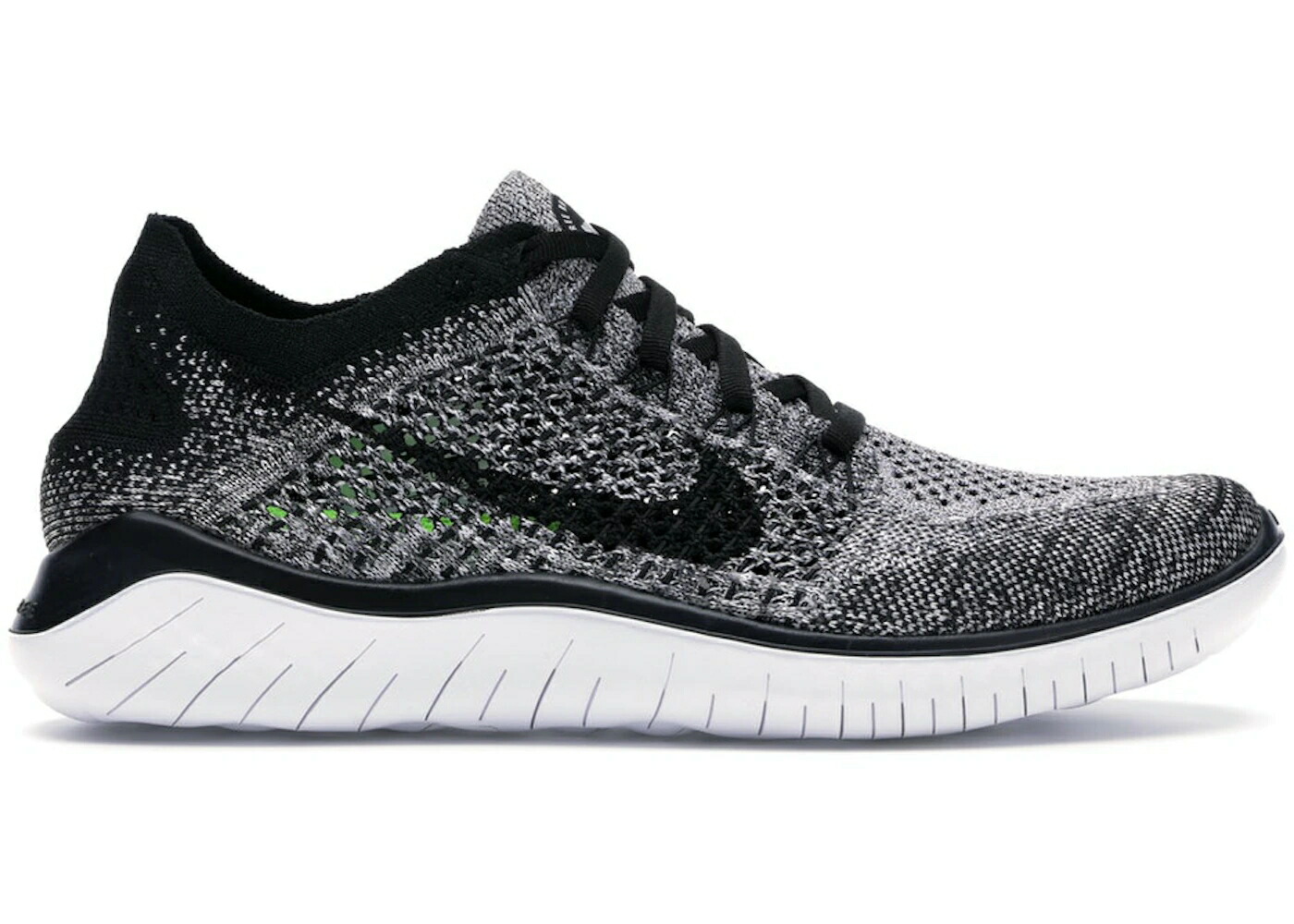 ナイキ フリー フライニット 白色 ホワイト 黒色 ブラック WOMEN'S スニーカー レディース NIKE FREE RN FLYKNIT 2018 OREO (WOMEN'S) / WHITE BLACK