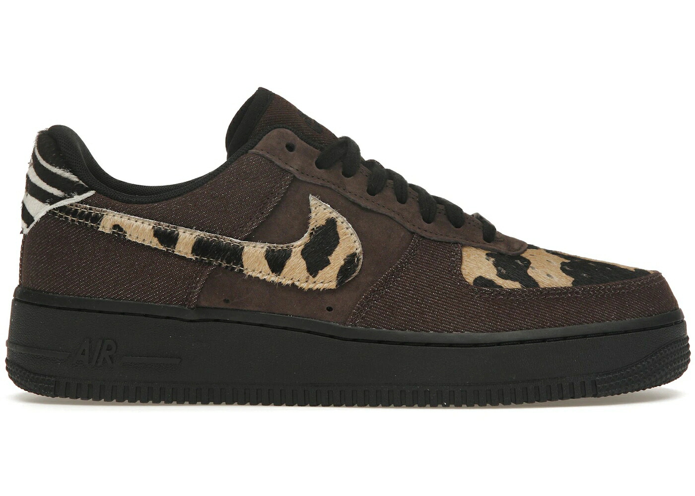 ナイキ 赤銅色 赤銅色 黒いこと 黒いこと 空軍 WOMEN\u0027S スニーカー レディース NIKE AIR FORCE 1 LOW ANIMAL PRINT (WOMEN\u0027S) / BROWN BLACK TAN