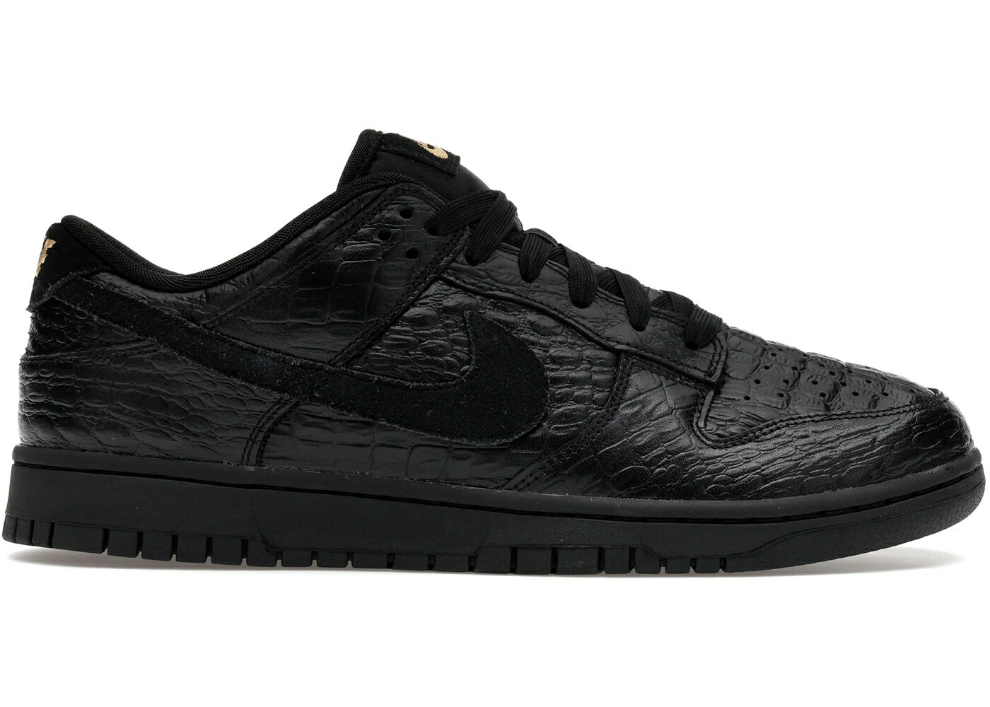 ナイキ ダンク クロコダイル 黒色 ブラック ゴールド ダンクロー WOMEN スニーカー レディース NIKE DUNK LOW CROCODILE BLACK (WOMEN) / BLACK METALLIC GOLD OFF NOIR