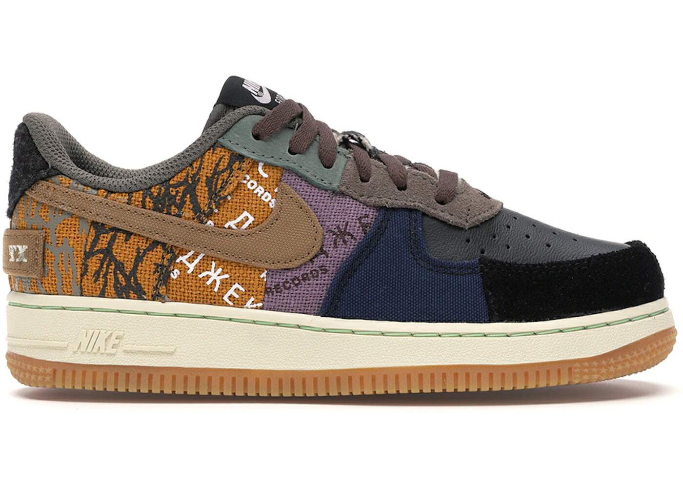 ナイキ 銅 ブロンズ 空軍 トラヴィススコット カクタスジャック お坊っちゃん キッズ NIKE AIR FORCE 1 LOW TRAVIS SCOTT CACTUS JACK (なおなお書き) / MULTI COLOR MUTED BRONZE FOSSIL もの言う花 マタニティ スニーカ