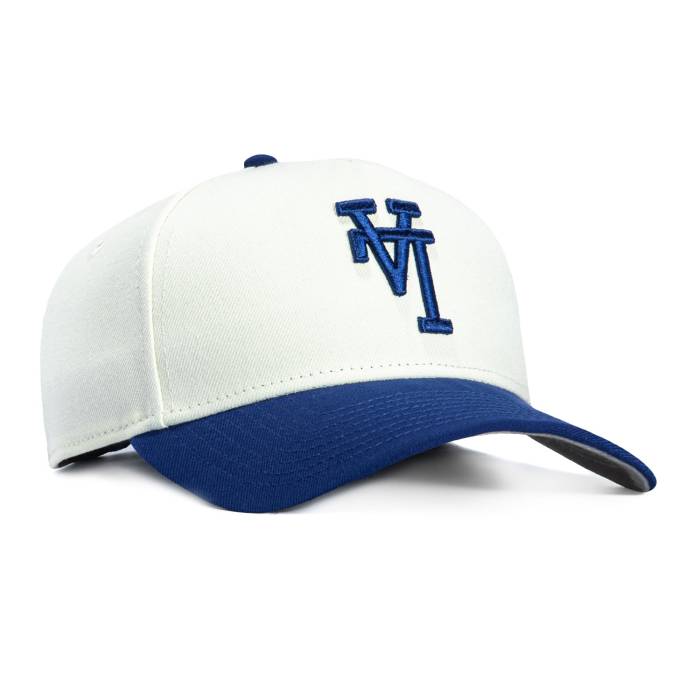 ニュー内鰓 New Era 【 9Forty A-Frame Los Angeles Dodgers Upside Down Snapback Hat Men White / Royal 】 ドジャース 落ち込む Snapback スナップバック 御徒面子 メンズ 白いこと 白いこと