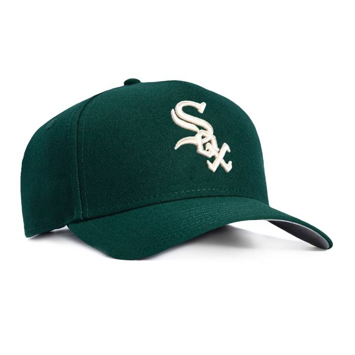 ニュー内鰓 New Era 【 9Forty A-Frame Chicago White Sox Snapback Hat Men Green / Ivy 】 風の強い町 白いこと 白いこと Snapback スナップバック 御徒面子 メンズ green 緑・緑であること