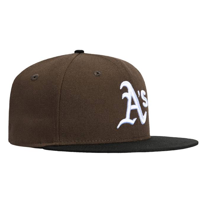 ニューエラ New Era 【 59Fifty Oakland Athletics Hat Men Brown / Black 】 オークランド アスレチックス メンズ 茶色 ブラウン 黒色 ブラック｜スニケス 14,484円