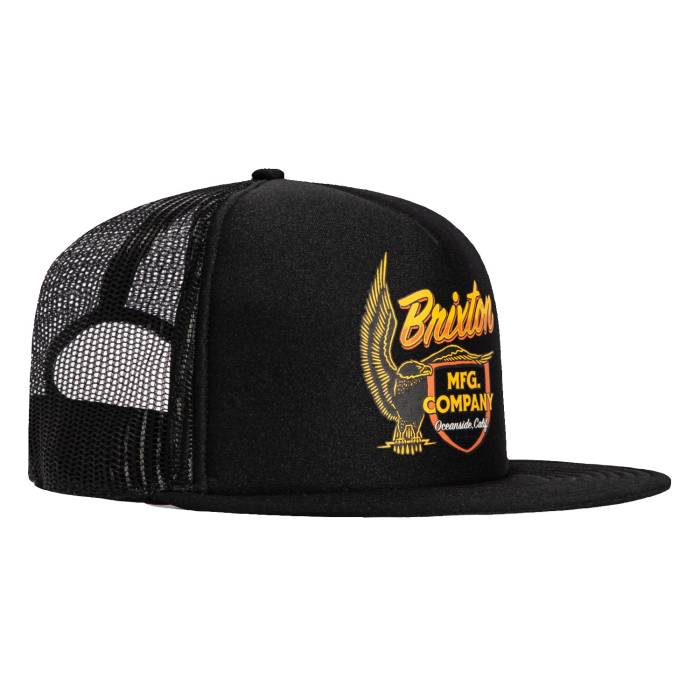 ブリクストン Brixton 【 Highline Mesh Snapback Trucker Foam Hat Men Black 】 Snapback スナップバック バッグ トラッカー メンズ 黒色 ブラック|スニケス