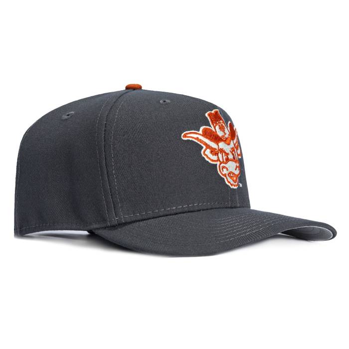 ニュー内鰓 New Era 【 9Seventy Texas Longhorns Beavo Stretch-Snapback Hat Men Graphite 】 １つ星の州 ロングホーンズ メンズ