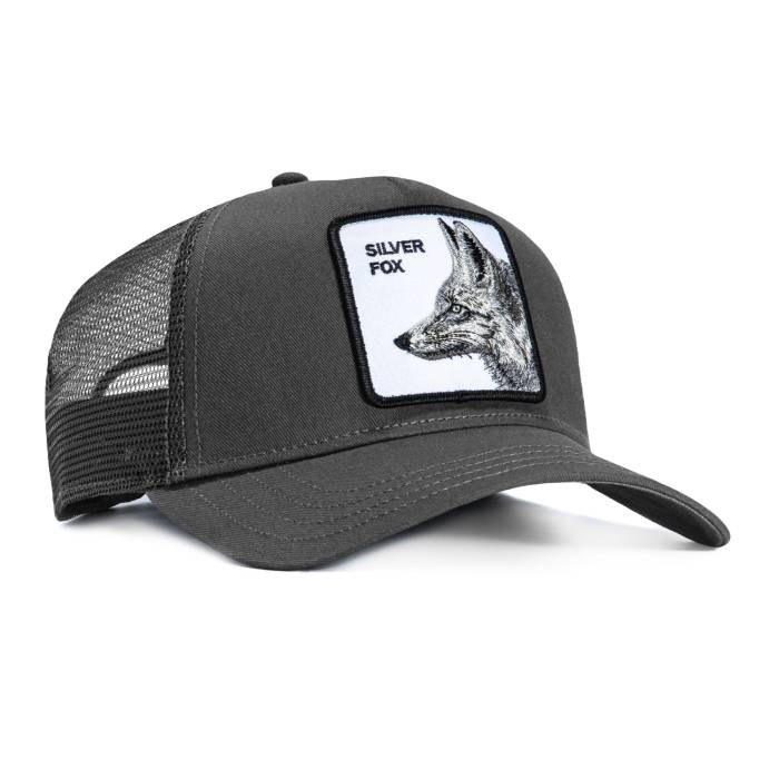 Goorin Bros 【 Silver Fox Adjustable Snapback Trucker Hat Men Grey 】 Silver 銀色・シルバー フォックス Snapback スナップバック バッグ トラッカー メンズ 灰色 グレー