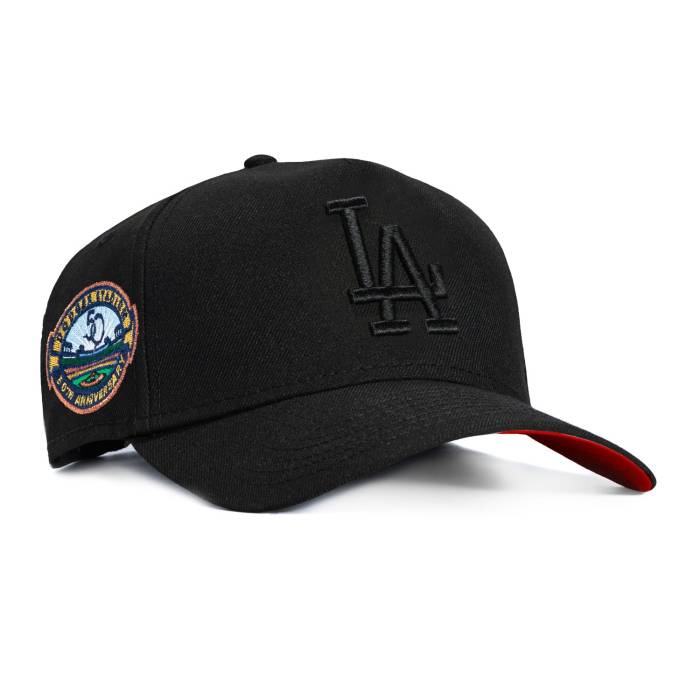 ニューエラ New Era 【 9Forty A-Frame Los Angeles Dodgers 50Th Anniversary Stadium Patch Snapback Red Uv Hat Men Black On Black 】 ドジャース スタジアム Snapback スナップバック バッグ Red 赤・レッド メンズ 黒色 ブラ|スニケス