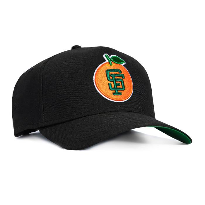 ニュー内鰓 New Era 【 9Forty A-Frame San Francisco Giants Orange Snapback Hat Men Black 】 ジャイアンツ orange 橙・オレンジ色 Snapback スナップバック 御徒面子 メンズ 黒いこと 黒いこと
