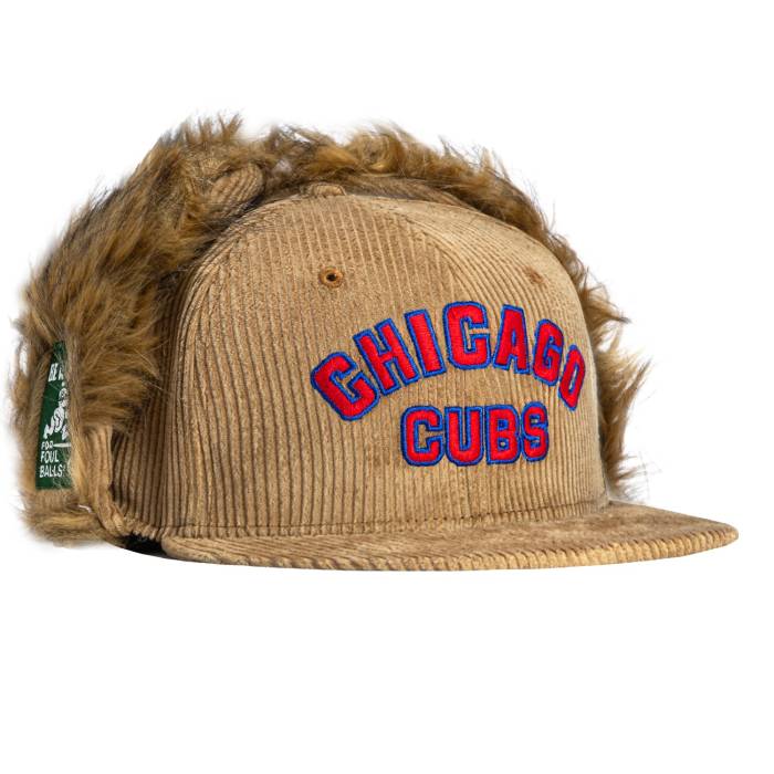 ニューエラ New Era 【 59Fifty Dog Ear Chicago Cubs Be Alert For Foul Balls Patch Corduroy Faux Fur Hat Men Khaki 】 シカゴ カブス コーデュロイ メンズ カーキ｜スニケス
