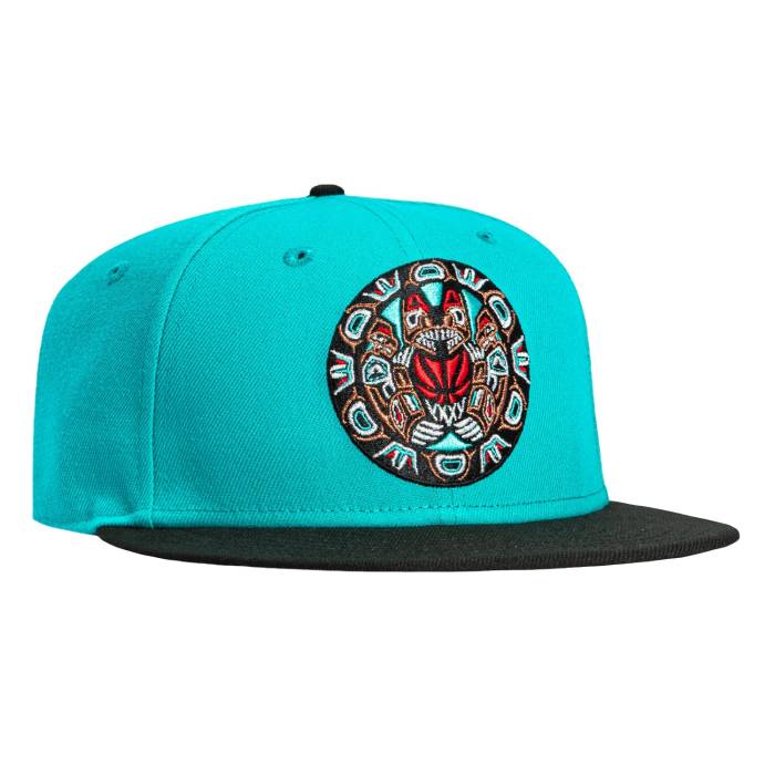 【★百貨店SALE★6/11真夜中2時迄】ニュー内鰓 New Era 【 59Fifty Memphis Grizzlies 1995 Circle Logo Hat Men Teal / Black 】 メンフィス グリズリーズ ロゴタイプ メンズ 黒いこと 黒いこと