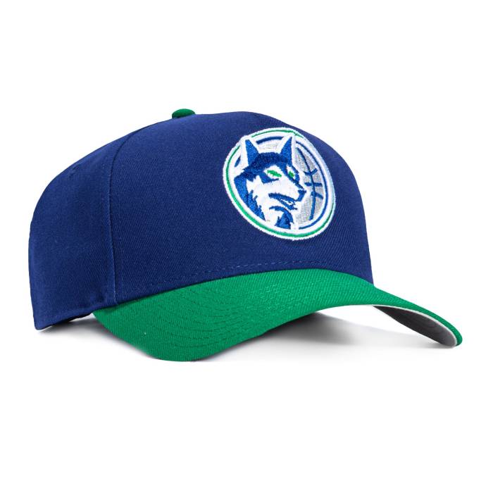 ニュー内鰓 New Era 【 9Forty A-Frame Minnesota Timberwolves 1989 Snapback Hat Men Royal 】 北極星の州 ティンバーウルブズ Snapback スナップバック 御徒面子 メンズ
