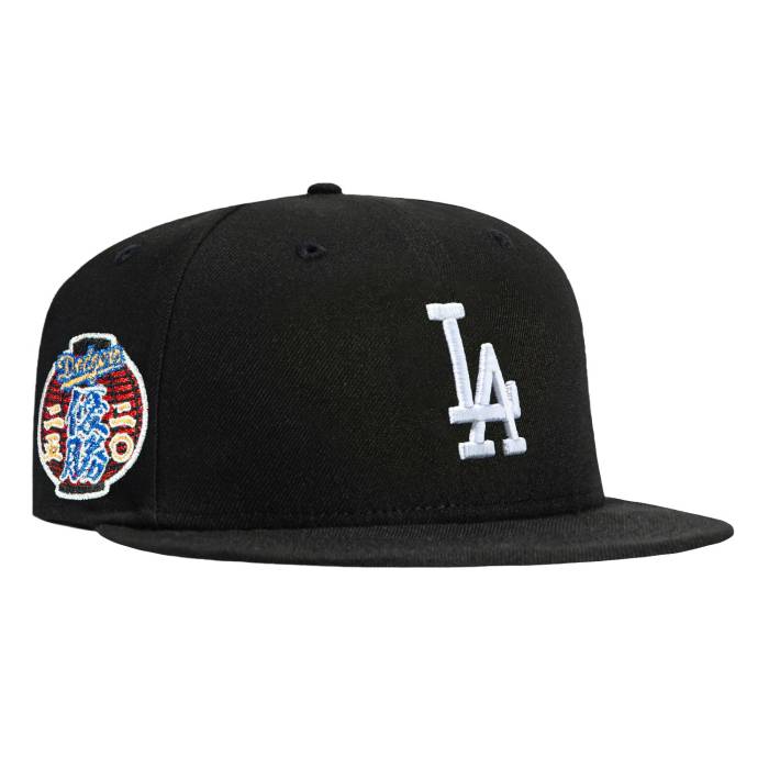 【★百貨店SALE★6/11真夜中2時迄】ニュー内鰓 New Era 【 59Fifty Los Angeles Dodgers 2025 World Series Lantern Patch Hat Men Black / White 】 ドジャース 続きもの メンズ 黒いこと 黒いこと 白いこと 白いこと