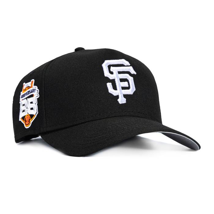 ニューエラ New Era 【 9Forty A-Frame San Francisco Giants 25Th Anniversary Stadium Patch Snapback Hat Men Black / White 】 ジャイアンツ スタジアム Snapback スナップバック バッグ メンズ 黒色 ブラック 白色 ホワイト|スニケス