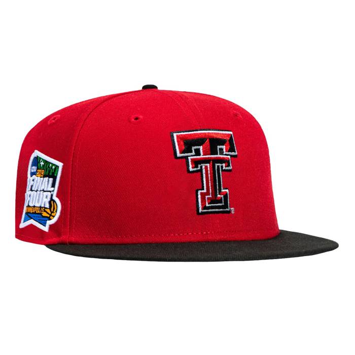 【★百貨店SALE★6/11真夜中2時迄】ニュー内鰓 New Era 【 59Fifty Texas Tech Red Raiders 2019 Final Four Patch Hat Men Red / Black 】 一つ星の州 テック Red 赤・赤いこと レイダース メンズ Red 赤・赤いこと 黒いこと 黒いこと