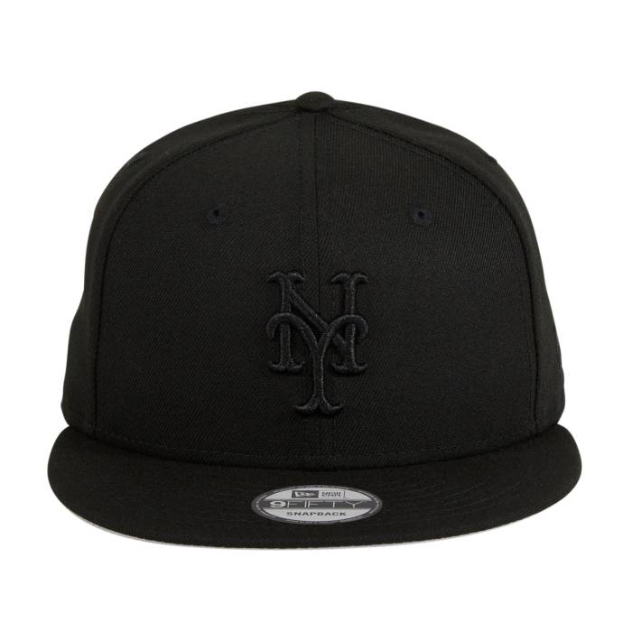 ニューエラ New Era 【 9Fifty Mlb Basic New York Mets Snapback Hat Men Black On Black 】 メッツ Snapback スナップバック バッグ メンズ 黒色 ブラック｜スニケス