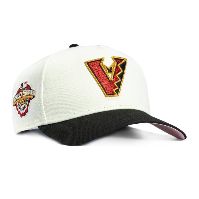 ニューエラ New Era 【 9Forty A-Frame Valentine\'s Day Arizona Diamondbacks 2001 World Series Patch Upside Down Snapback Hat Men White / Black 】 アリゾナ ダイヤモンドバックス シリーズ ダウン Snapback スナップバック バッ|スニケス