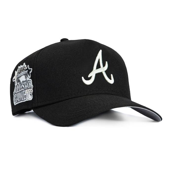 ニューエラ New Era 【 9Forty Gitd A-Frame Atlanta Braves 2000 All Star Game Patch Snapback Hat Men Black / White 】 アトランタ ブレーブス Game ゲーム Snapback スナップバック バッグ メンズ 黒色 ブラック 白色 ホワ|スニケス