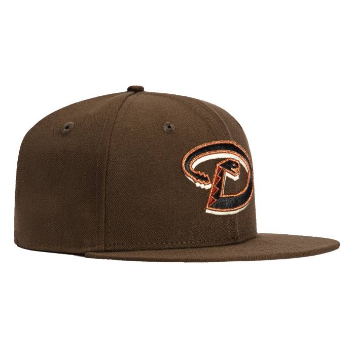 ニューエラ New Era 【 59Fifty Arizona Diamondbacks D Hat Men Brown / Black / Metallic Copper 】 アリゾナ ダイヤモンドバックス メンズ 茶色 ブラウン 黒色 ブラック 銅色 コッパー｜スニケス