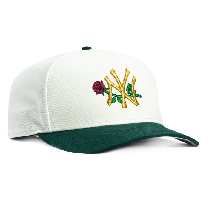 ニュー内鰓 New Era 【 9Fifty A-Frame New York Yankees Rose Snapback Hat Men White / Green 】 ヤンキース Rose サクラ色 Snapback スナップバック 御徒面子 メンズ 白いこと 白いこと green 緑・緑であること