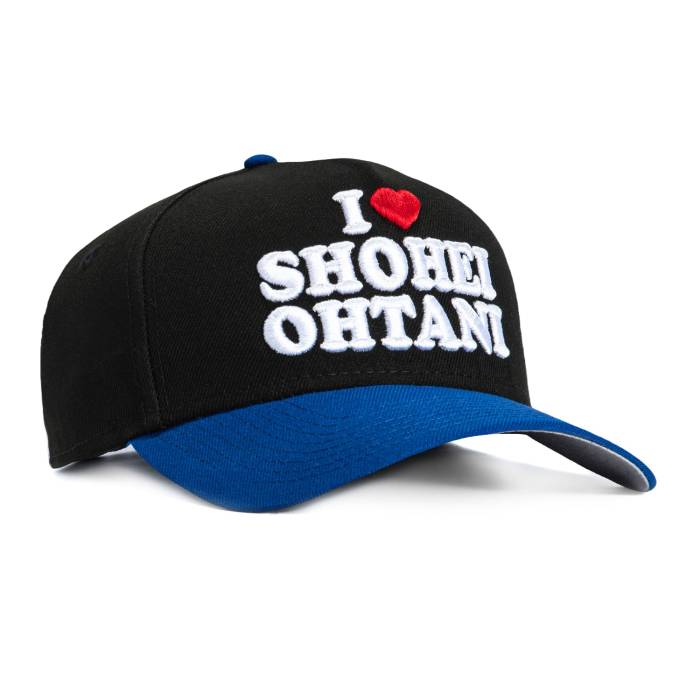 ニューエラ New Era 【 9Forty A-Frame Los Angeles Dodgers I Heart Shohei Ohtani Hat Men Black / Royal 】 ドジャース メンズ 黒色 ブラック|スニケス