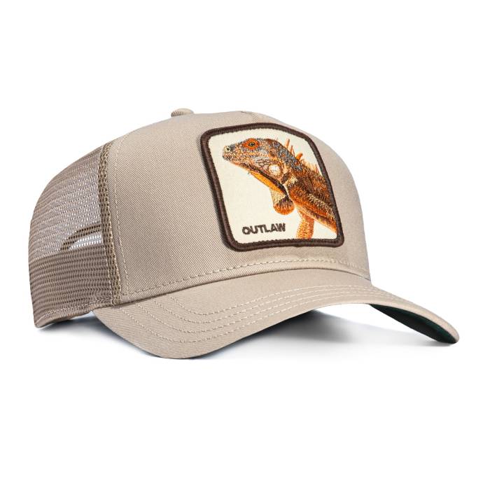 Goorin Bros 【 The Outlaw Lizard Adjustable Snapback Trucker Hat Men Khaki 】 Snapback スナップバック 御徒面子 トラッカー メンズ カーキ