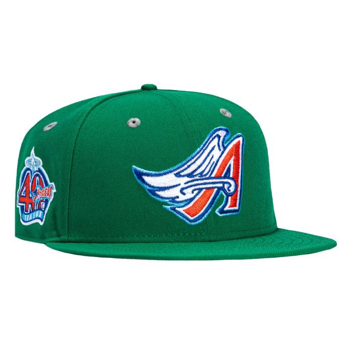 ニューエラ New Era 【 59Fifty Los Angeles Angels 40Th Anniversary Patch 1997 Hat Men Kelly Green 】 angels エンジェルス メンズ green 緑・グリーン｜スニケス