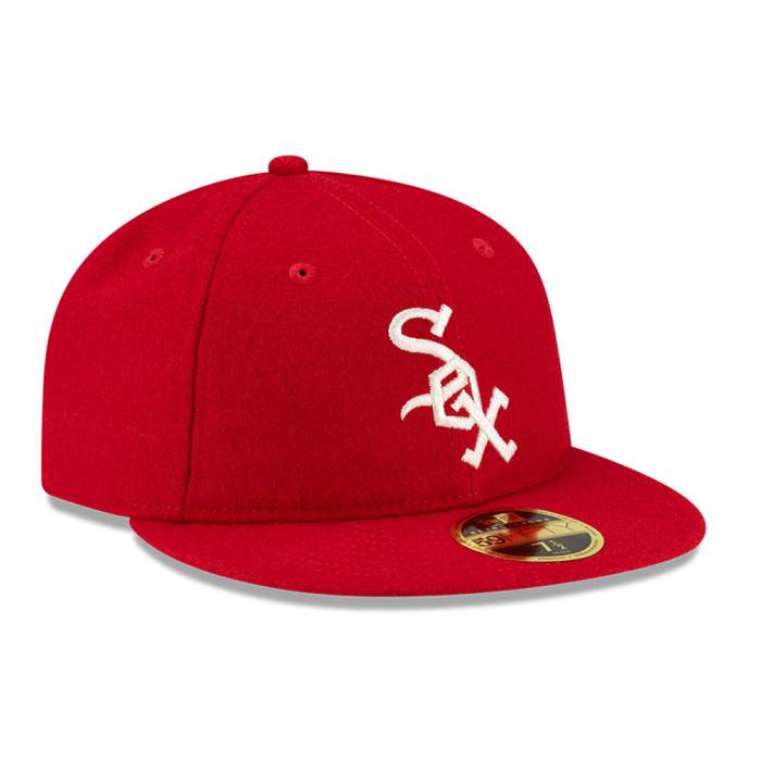 【★百貨店SALE★6/11真夜中2時迄】フィアオブゴッド Fear Of God 【 Essentials Retro Crown 59Fifty Chicago White Sox Hat Men Red 】 レトロ 風の強い町 白いこと 白いこと メンズ Red 赤・赤いこと