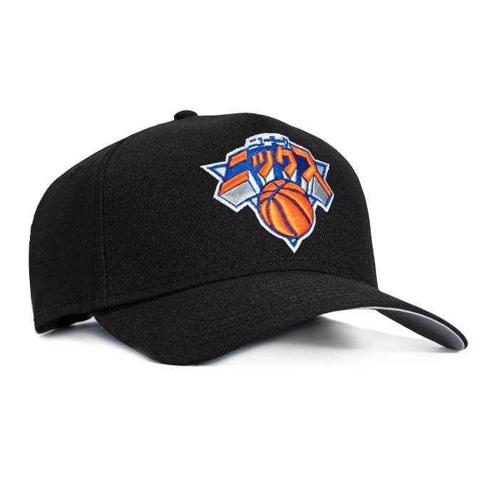 ニュー内鰓 New Era 【 9Forty A-Frame New York Knicks Katakana Snapback Hat Men Black 】 ニックス Snapback スナップバック 御徒面子 メンズ 黒いこと 黒いこと
