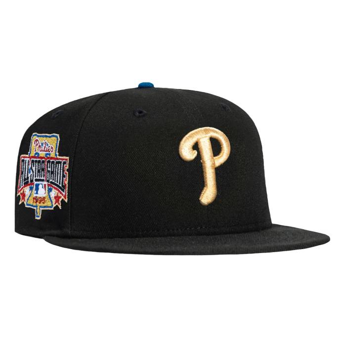 【★百貨店SALE★6/11十二時2時迄】ニュー内鰓 New Era 【 59Fifty 8-Ball Philadelphia Phillies 1996 All Star Game Patch Hat Men Black 】 兄弟愛の都市 フィリーズ Game 取り組み メンズ 黒いこと 黒いこと