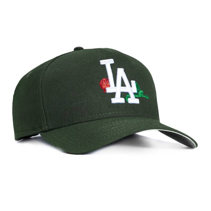 ニューエラ New Era 【 9Forty A-Frame Los Angeles Dodgers Rose Snapback Hat Men Green 】 ドジャース Rose ローズ Snapback スナップバック バッグ メンズ green 緑・グリーン