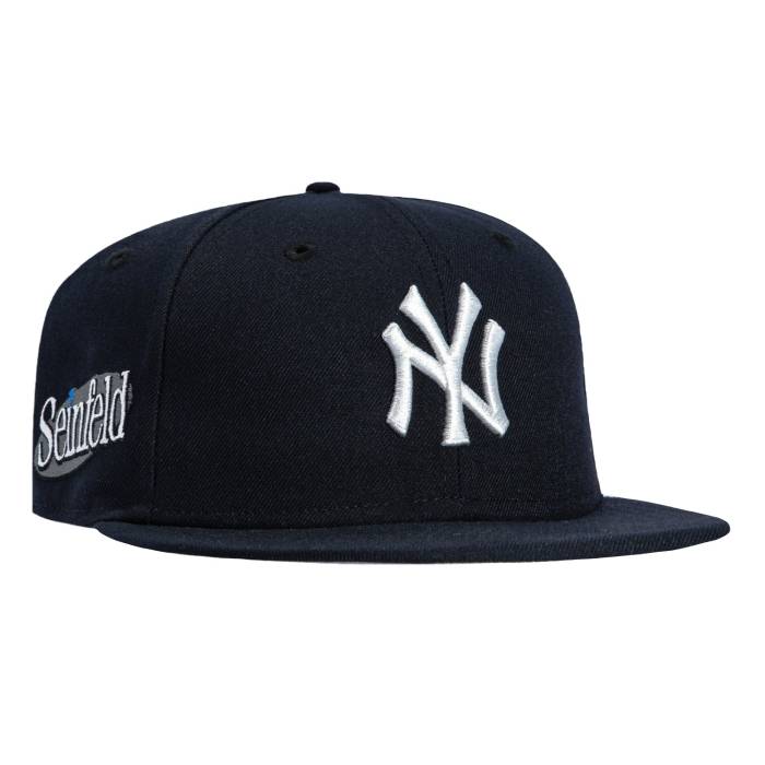 ニュー内鰓 New Era 【 59Fifty New York Yankees Seinfeld Patch Hat Men Navy 】 ヤンキース メンズ 紺色 米国海軍