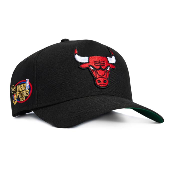 ニューエラ New Era 【 9Forty A-Frame Black Dome Chicago Bulls 1998 Nba Finals Patch Snapback Hat Men Black 】 黒色 ブラック シカゴ ブルズ Snapback スナップバック バッグ メンズ 黒色 ブラック|スニケス