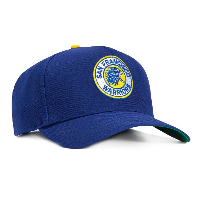ニュー内鰓 New Era 【 9Forty A-Frame Golden State Warriors 1962 Snapback Hat Men Royal 】 State 滑るゲーム盤 ウォリアーズ Snapback スナップバック 御徒面子 メンズ