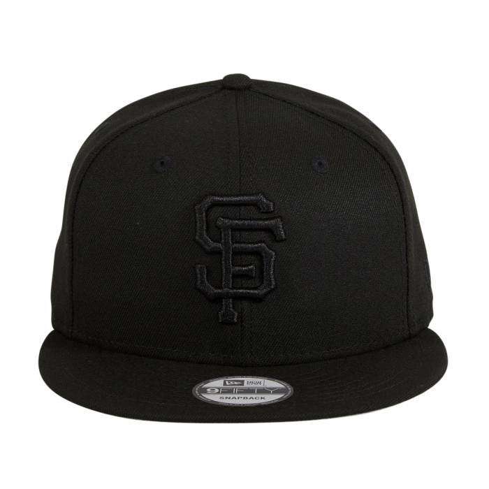 ニューエラ New Era 【 9Fifty Mlb Basic San Francisco Giants Snapback Hat Men Black On Black 】 ジャイアンツ Snapback スナップバック バッグ メンズ 黒色 ブラック｜スニケス