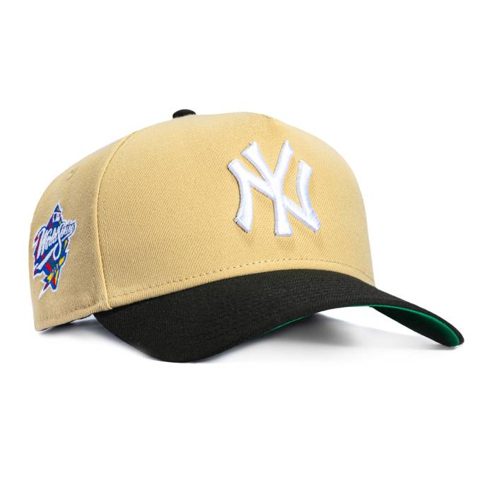 ニューエラ New Era 【 9Forty A-Frame New York Yankees 1998 World Series Patch Snapback Hat Men Tan / Black 】 ヤンキース シリーズ Snapback スナップバック バッグ メンズ 黒色 ブラック｜スニケス