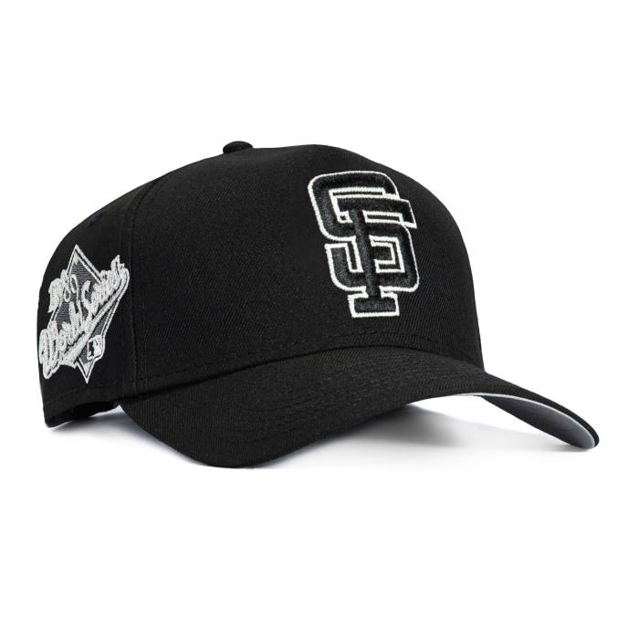 ニューエラ New Era 【 9Forty A-Frame San Francisco Giants 1989 World Series Patch Snapback Hat Men Black / White 】 ジャイアンツ シリーズ Snapback スナップバック バッグ メンズ 黒色 ブラック 白色 ホワイト|スニケス