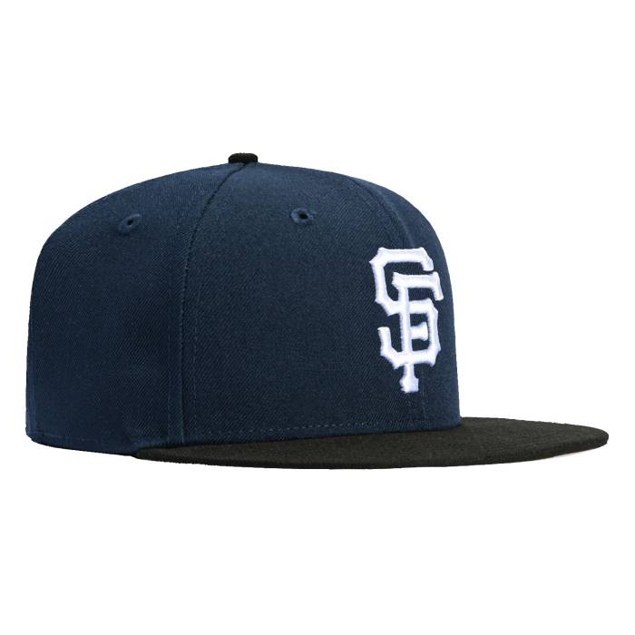 ニューエラ New Era 【 59Fifty San Francisco Giants Hat Men Navy / Black / White 】 ジャイアンツ メンズ 紺色 ネイビー 黒色 ブラック 白色 ホワイト