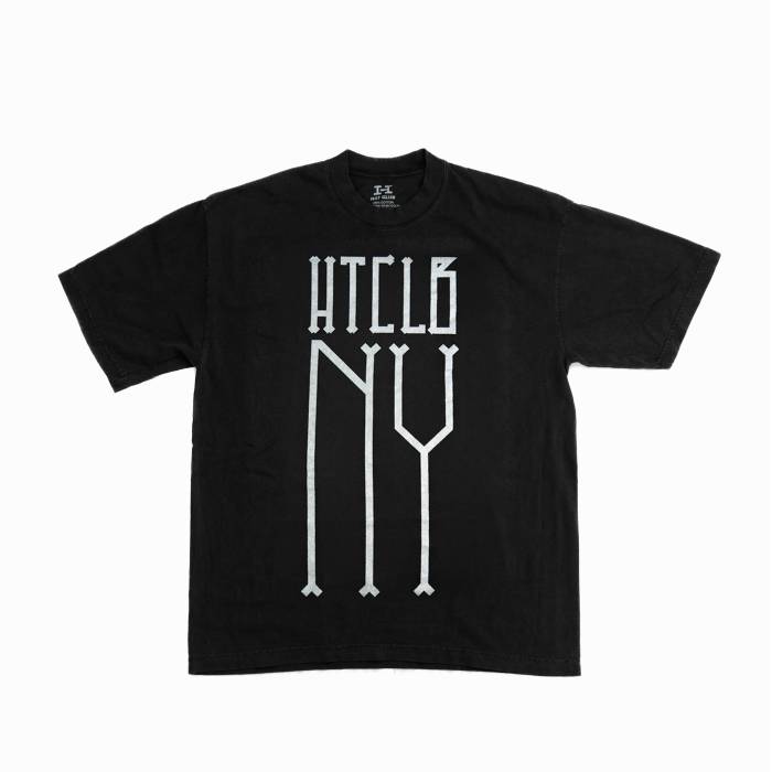 【★百貨店SALE★6/11真夜中2時迄】Hat Club 【 Reflective Ny Tee Men Black 】 ティーシャツ メンズ 黒いこと 黒いこと