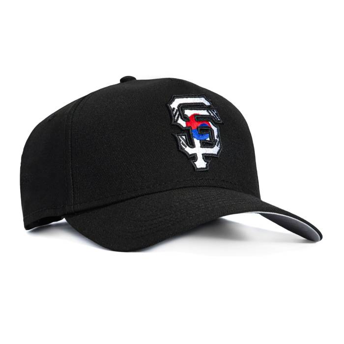 ニューエラ New Era 【 9Forty A-Frame San Francisco Giants Korean Flag Fill Snapback Hat Men Black 】 ジャイアンツ Snapback スナップバック バッグ メンズ 黒色 ブラック