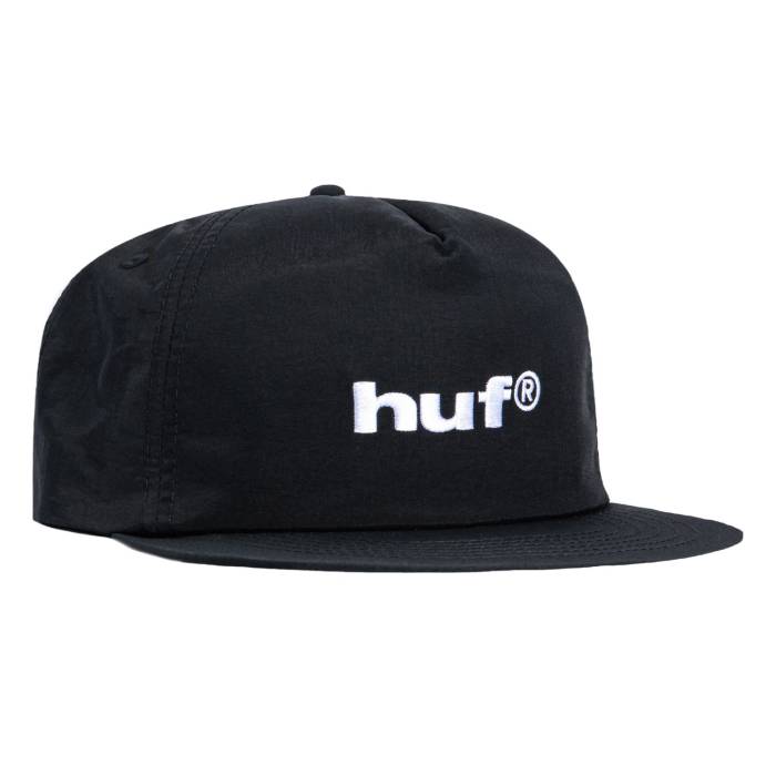 ハフ Huf 【 1989 Nylon Snapback Hat Men Black 】 ナイロン Snapback スナップバック バッグ メンズ 黒色 ブラック