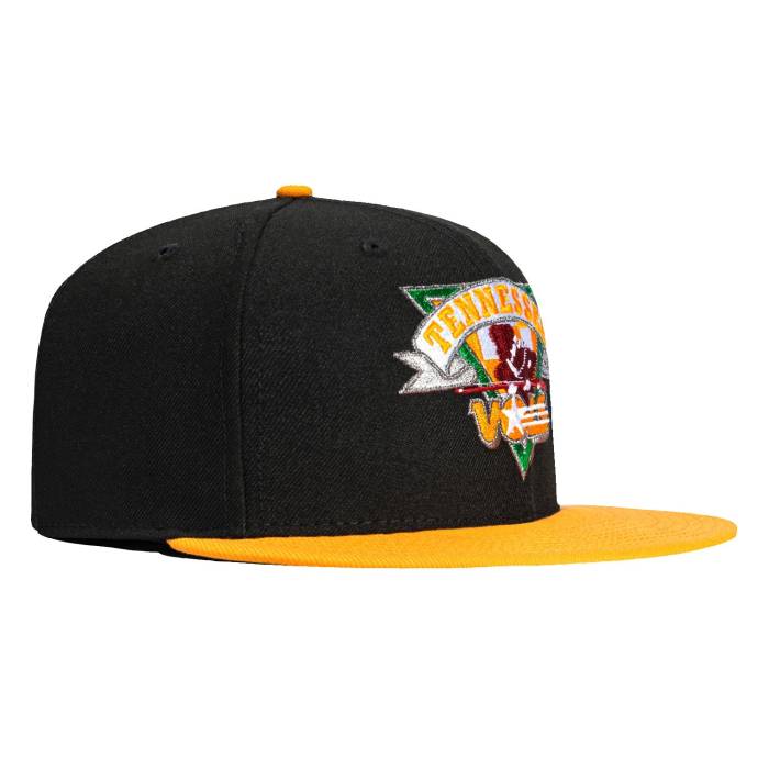 ニューエラ New Era 【 59Fifty Tennessee Vols 1987 Logo Hat Men Black / Light Orange 】 テネシー ロゴ メンズ 黒色 ブラック orange 橙・オレンジ｜スニケス